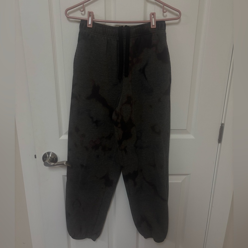 Athletic Works Dark Gray Tie-Dye Track Joggers